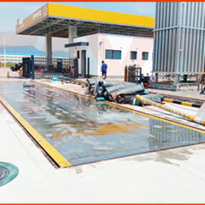 華潤(rùn)燃?xì)?開(kāi)平加氣站地磅項(xiàng)目施工案例--2018年10月5日